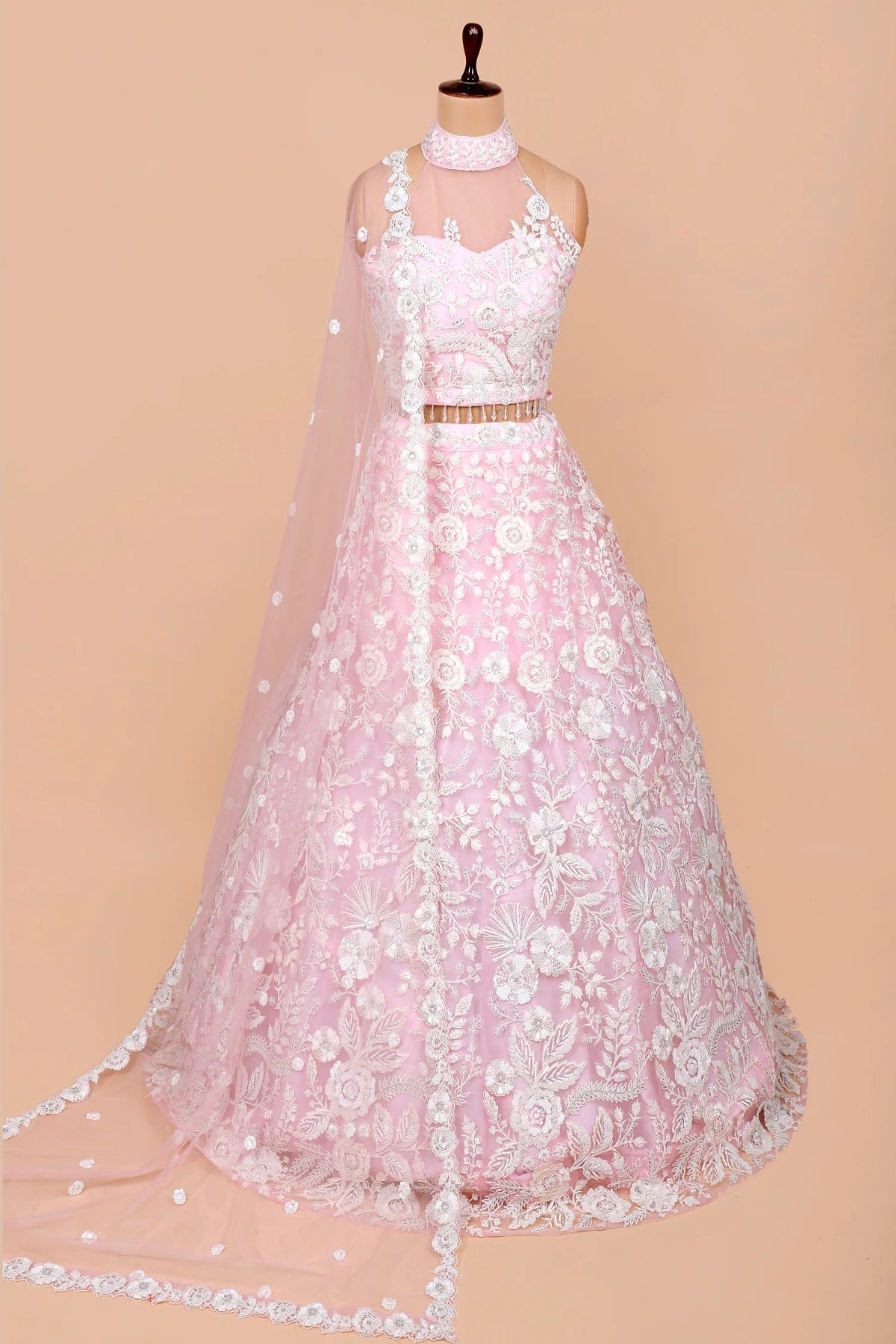 Fleur de Lace Set in Baby Pink