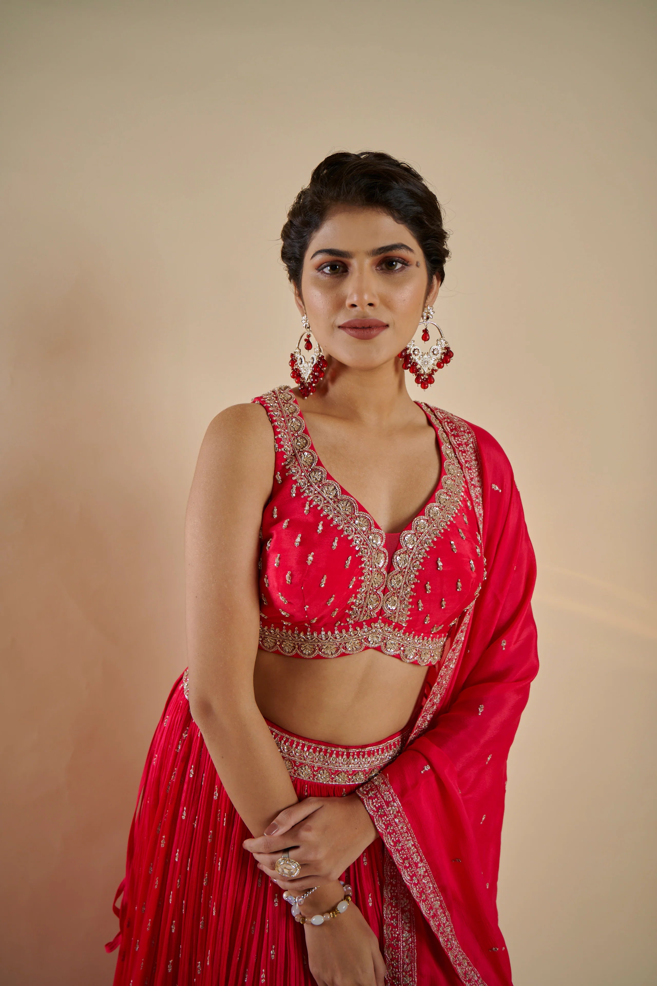Scarlet Glow Lehenga