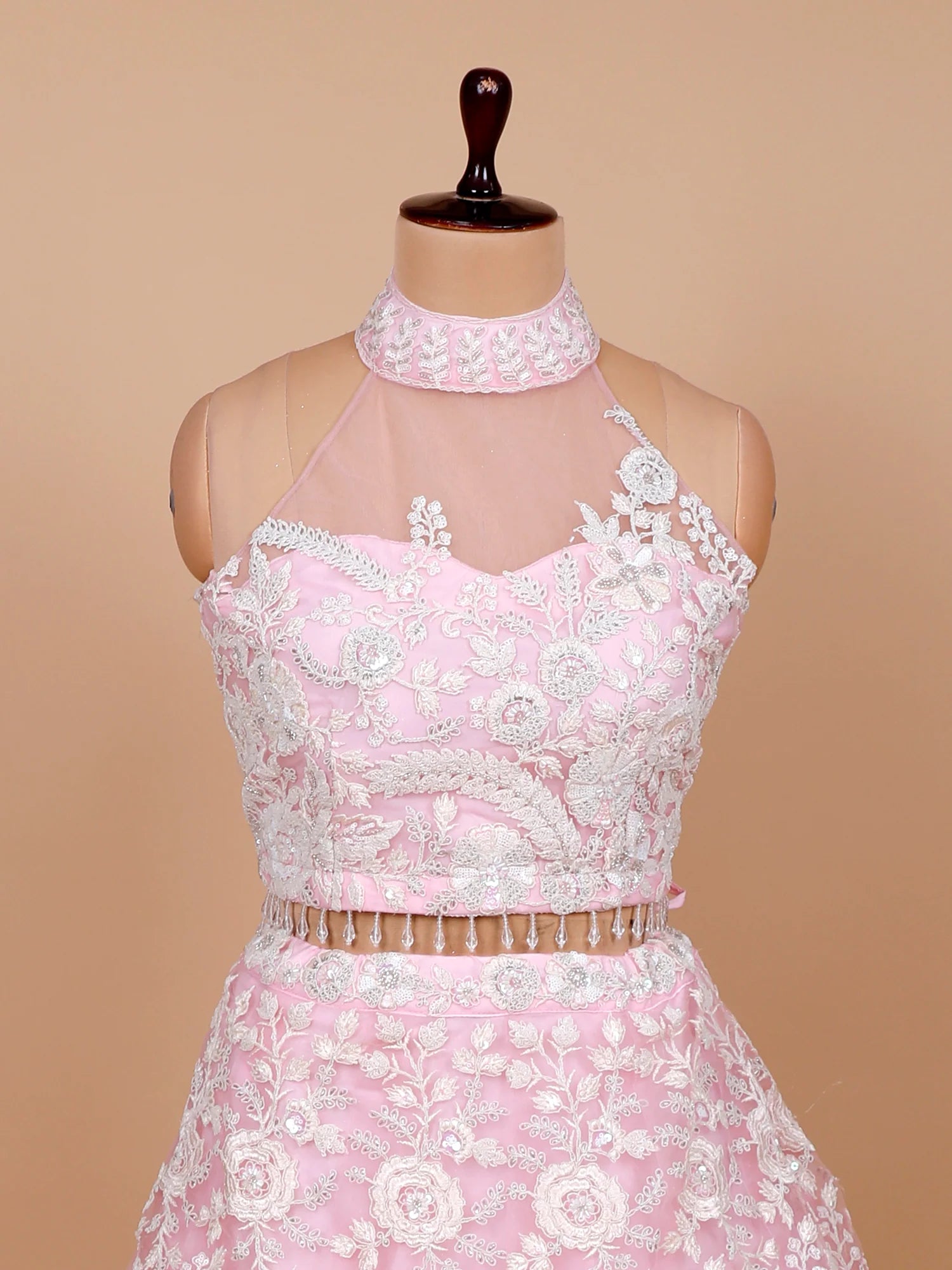 Fleur de Lace Set in Baby Pink