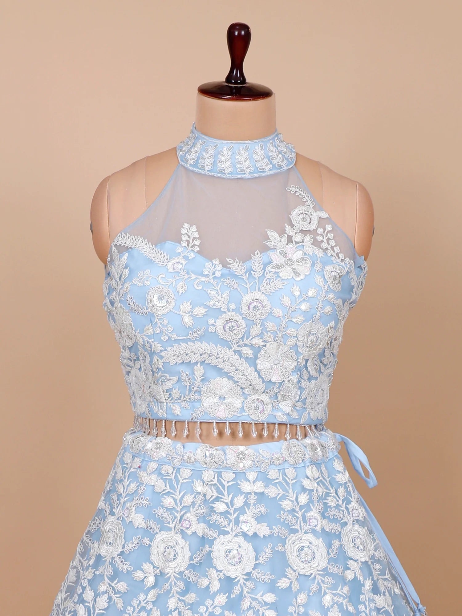 Fleur de Lace Set in Baby Blue