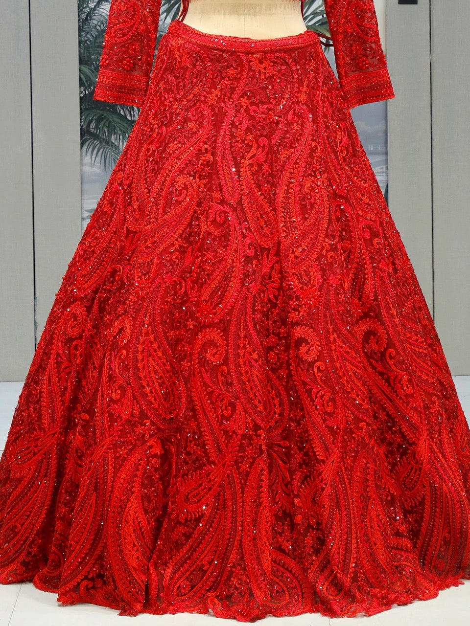 Crimson Bridal Lehenga Set