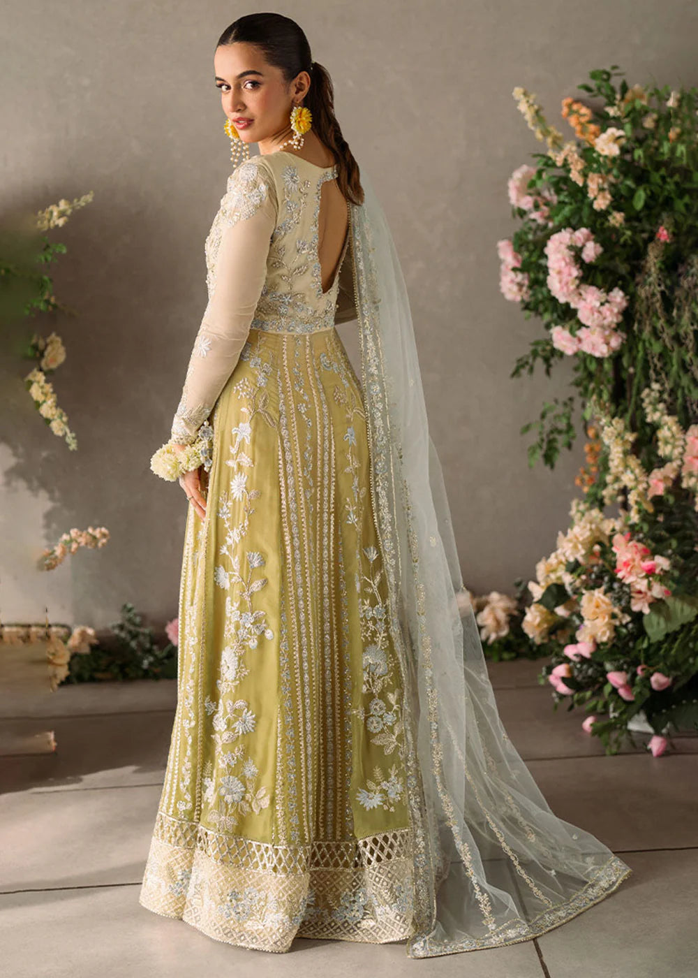 Pastel Yellow Lehnga Gown - Dorie