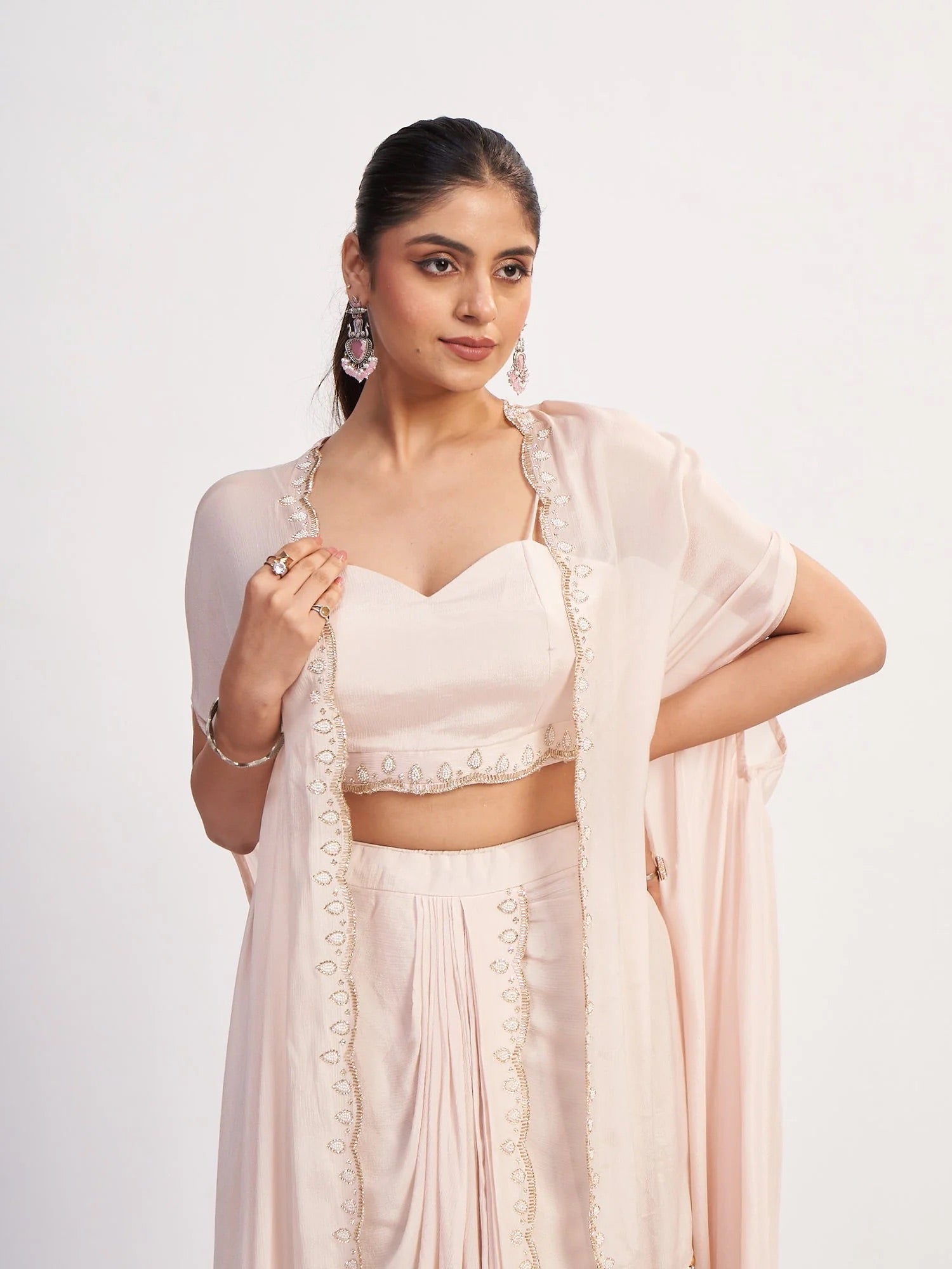 Blush Pure Chinon Drape Set
