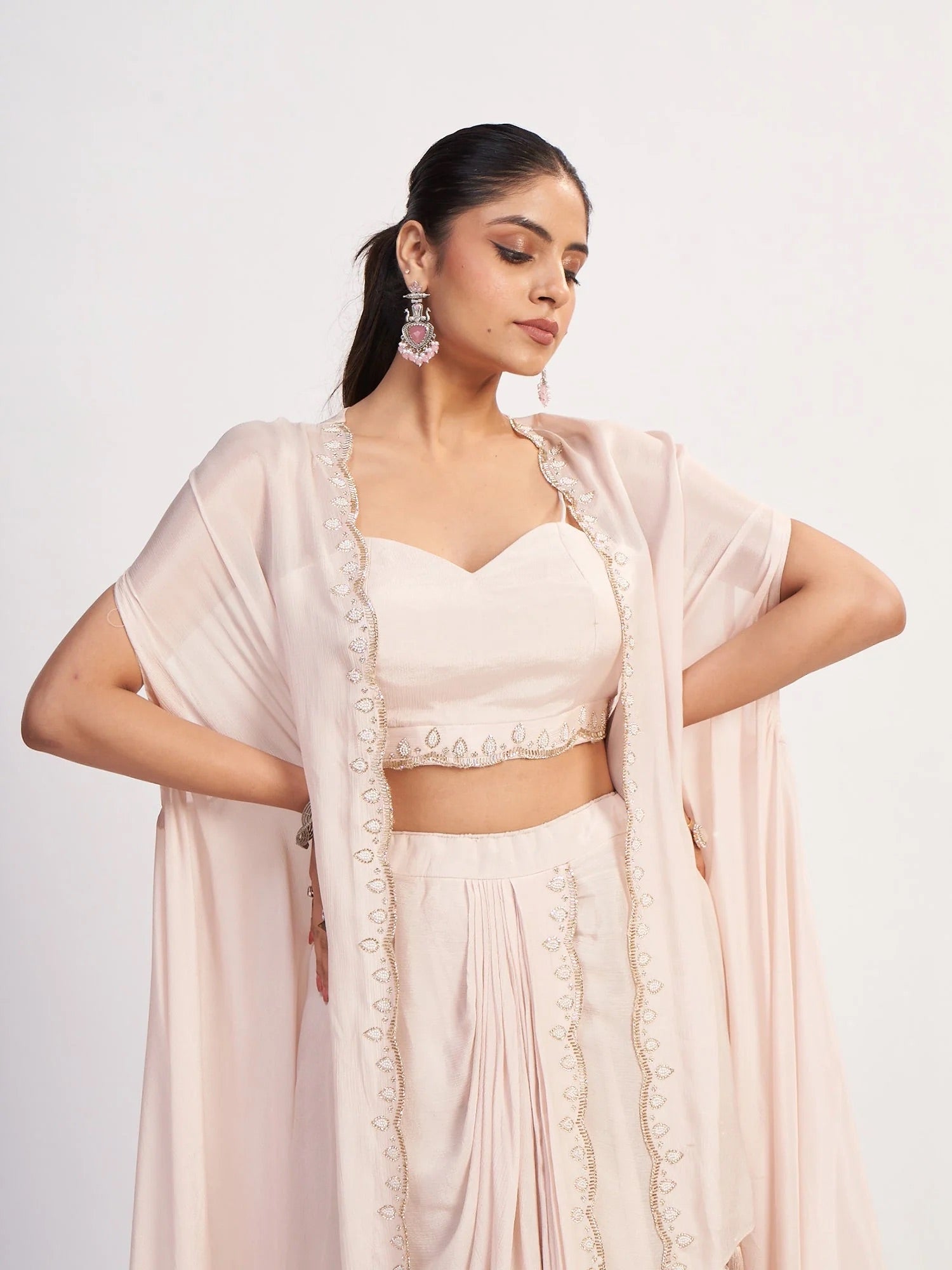 Blush Pure Chinon Drape Set