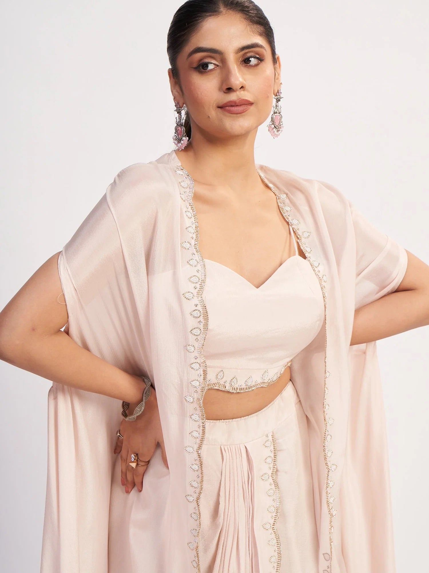 Blush Pure Chinon Drape Set