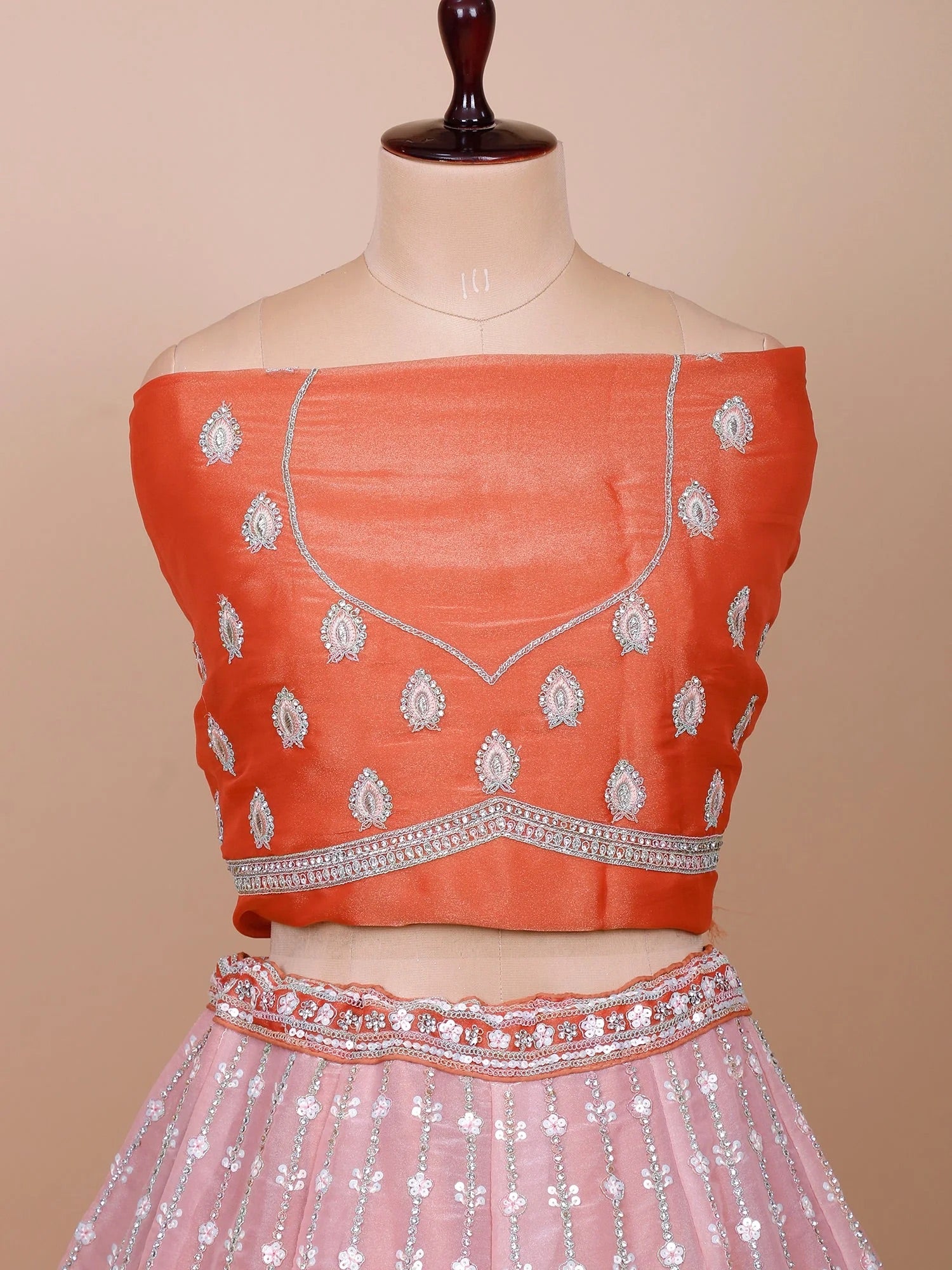 Peacock Motif Lehenga Set