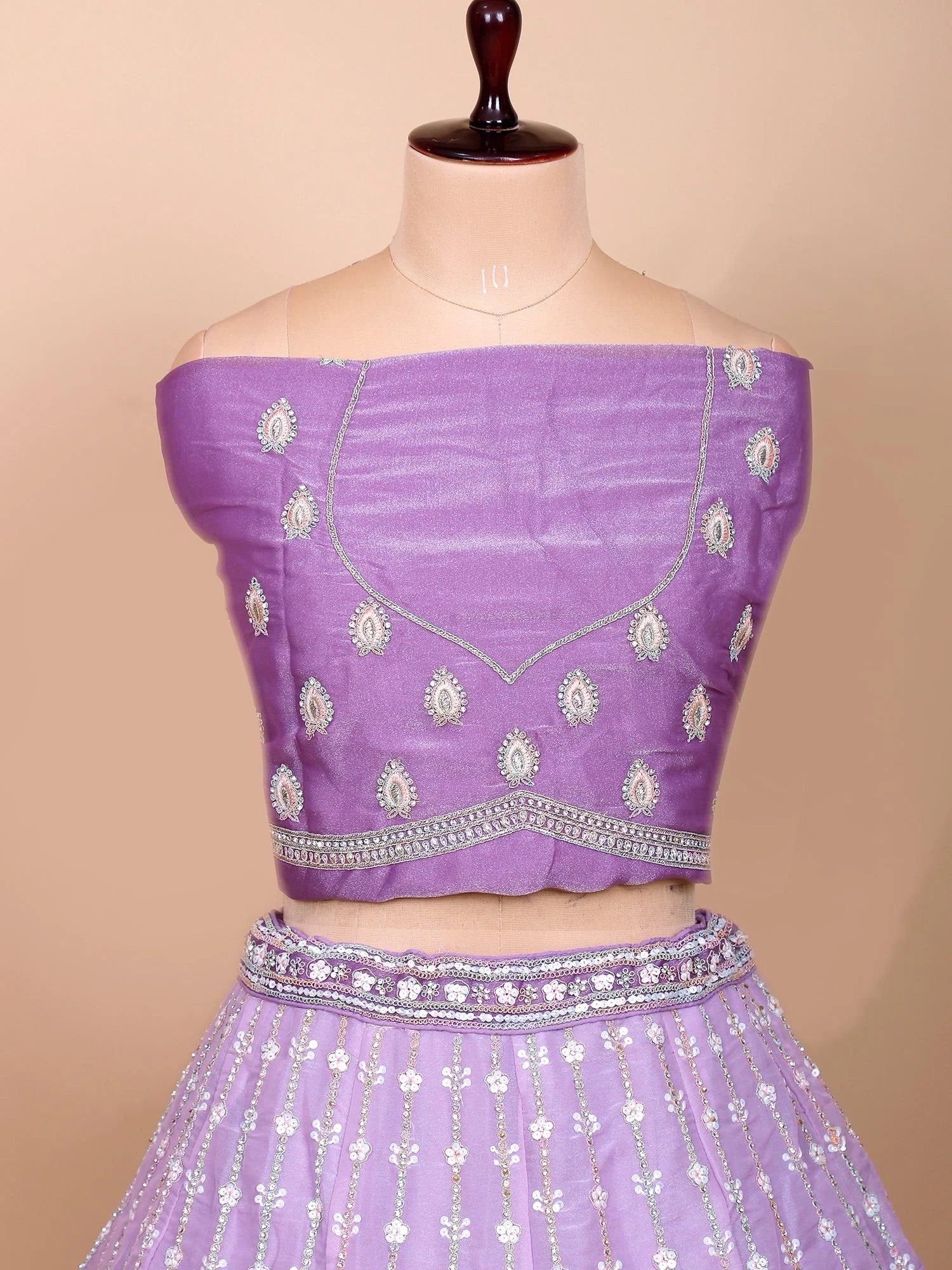 Peacock Motif Lehenga Set