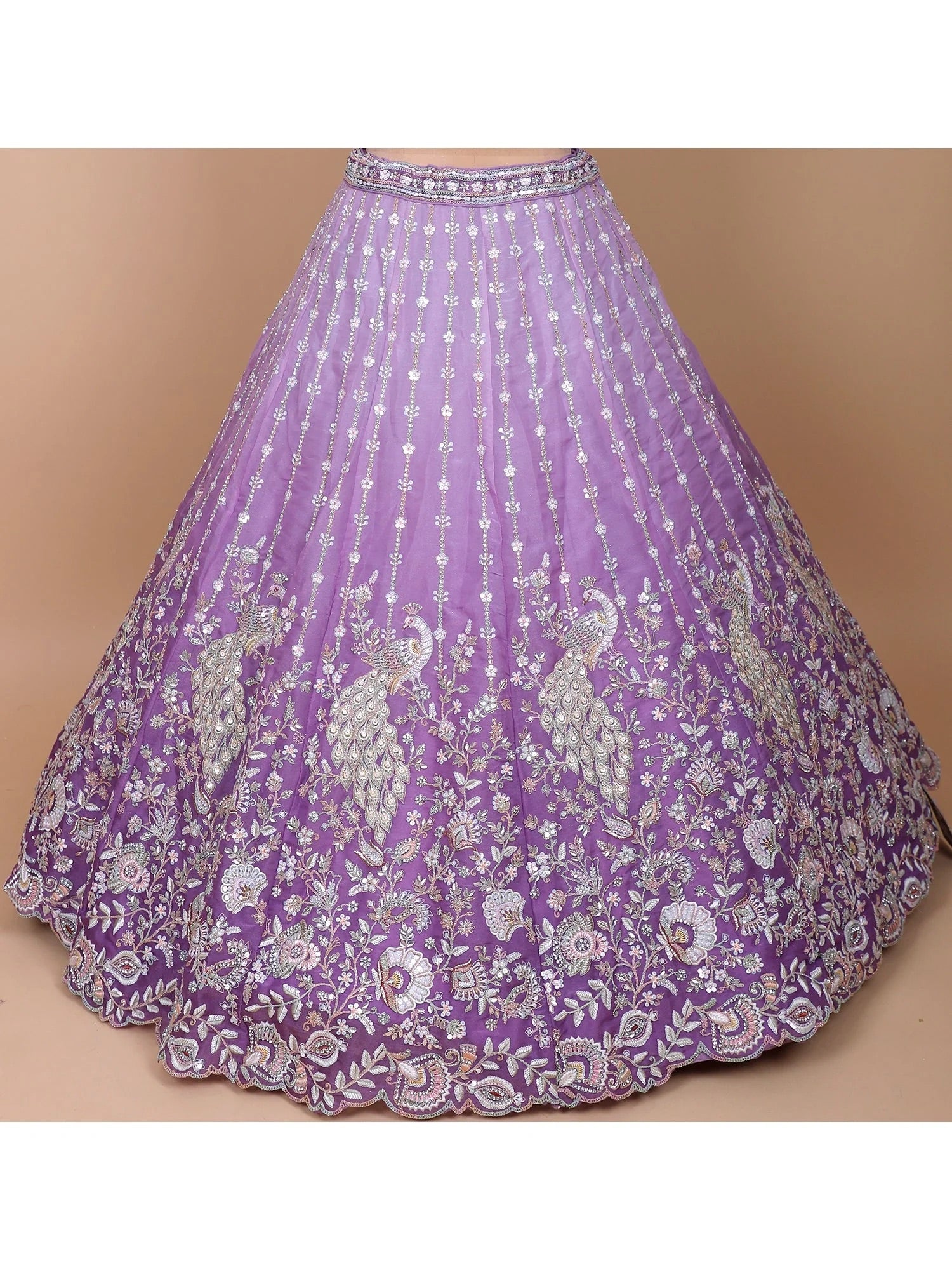 Peacock Motif Lehenga Set