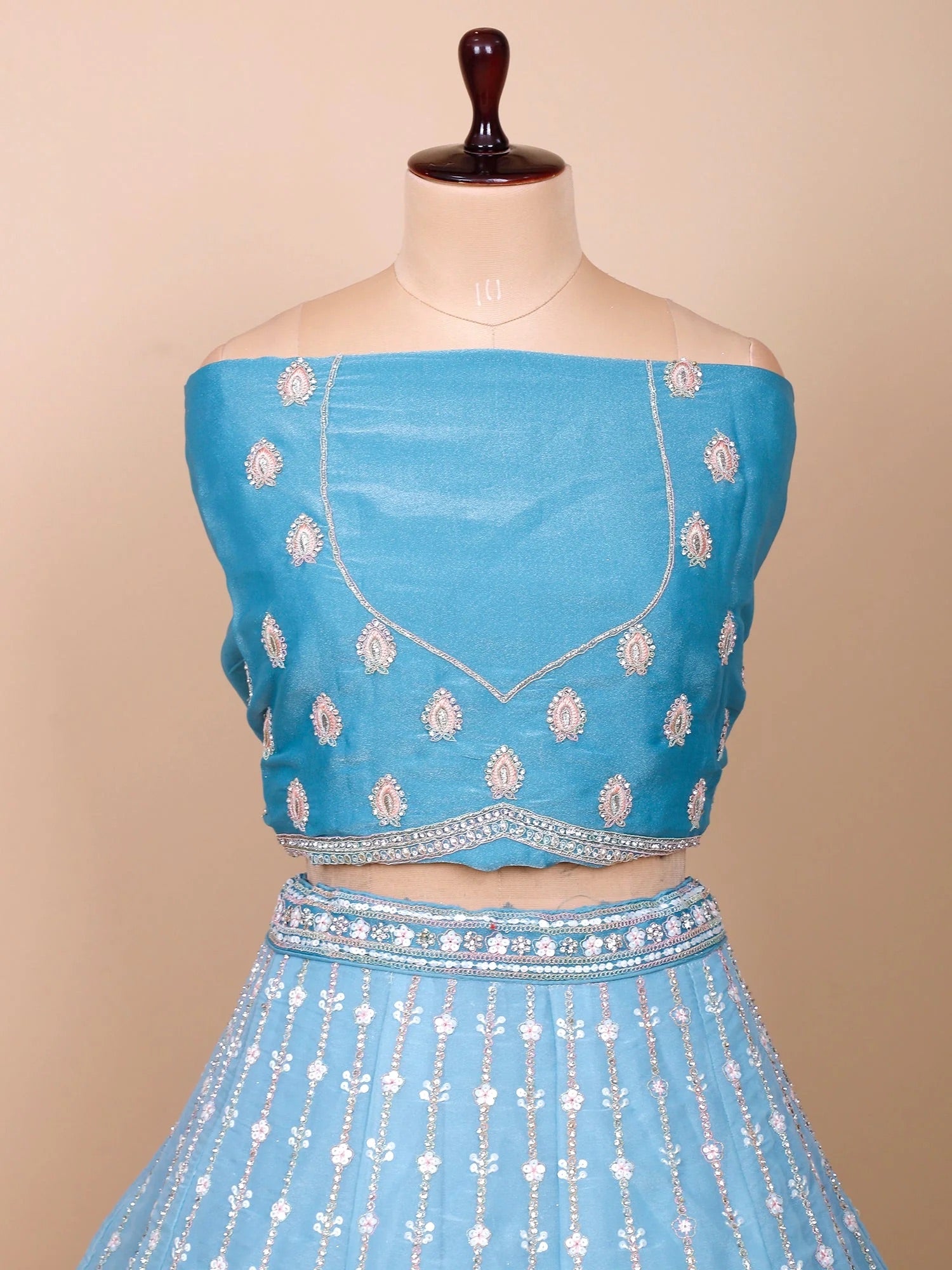 Peacock Motif Lehenga Set