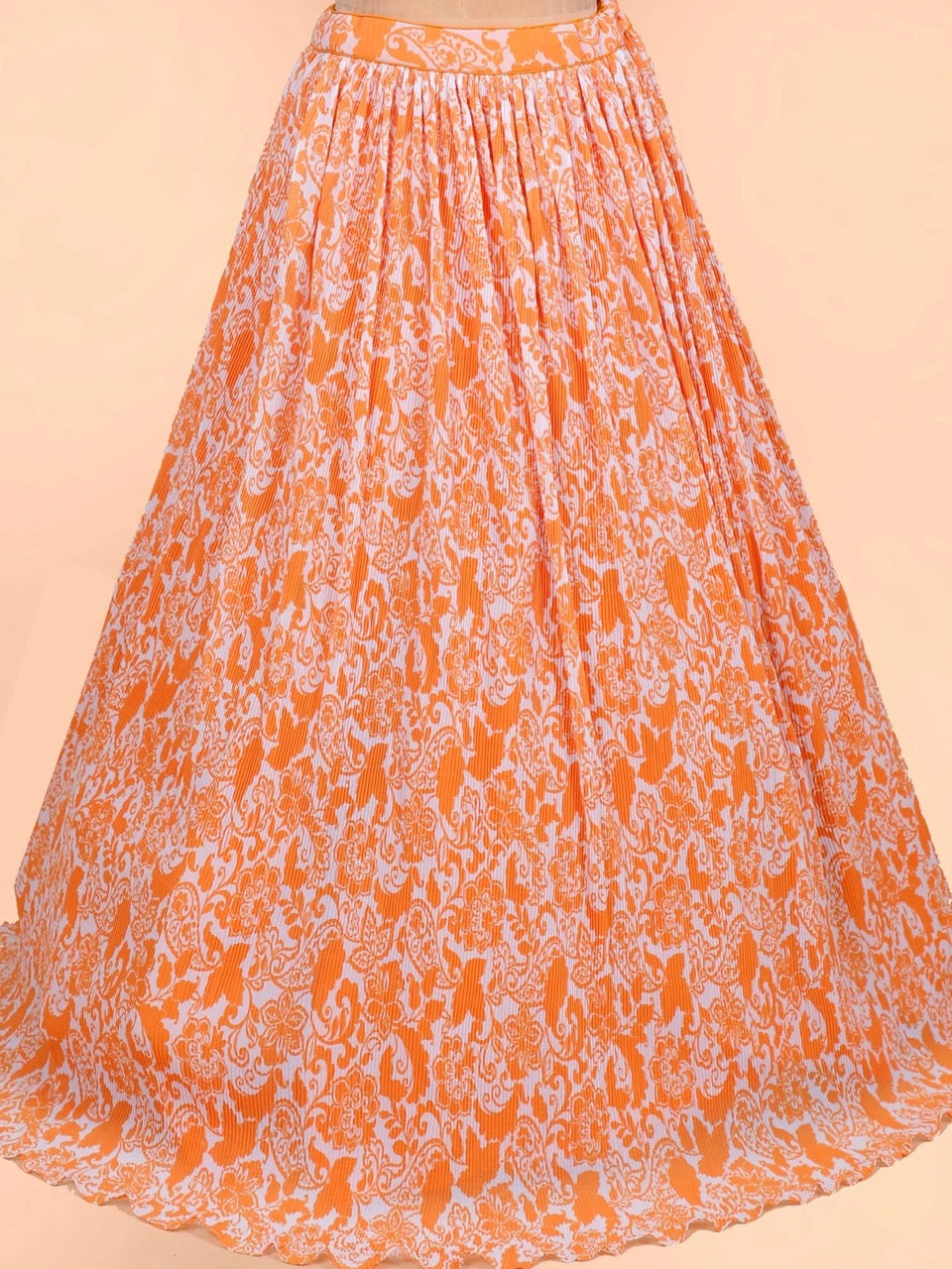 Tangerine Mirage Lehenga