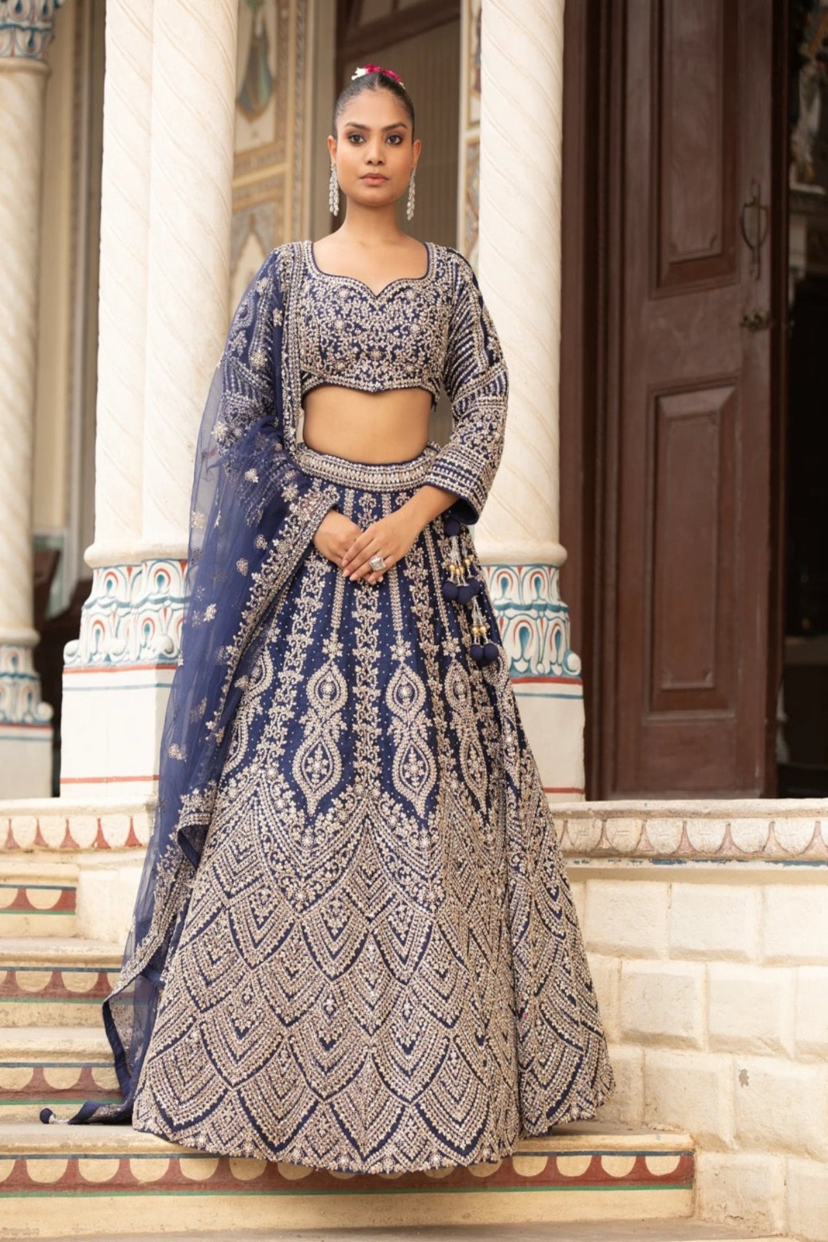 Midnight Blue Lehenga