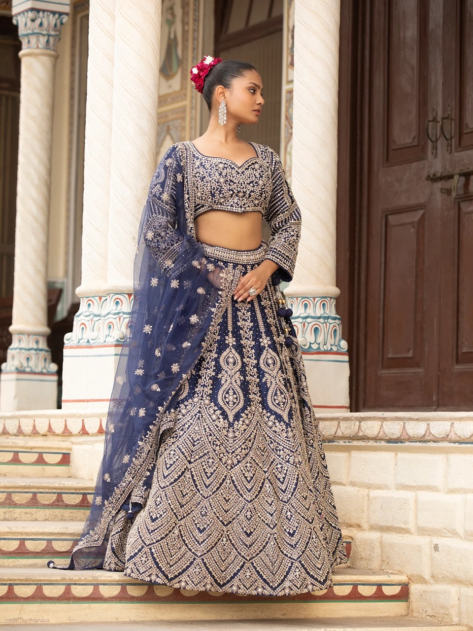 Midnight Blue Lehenga