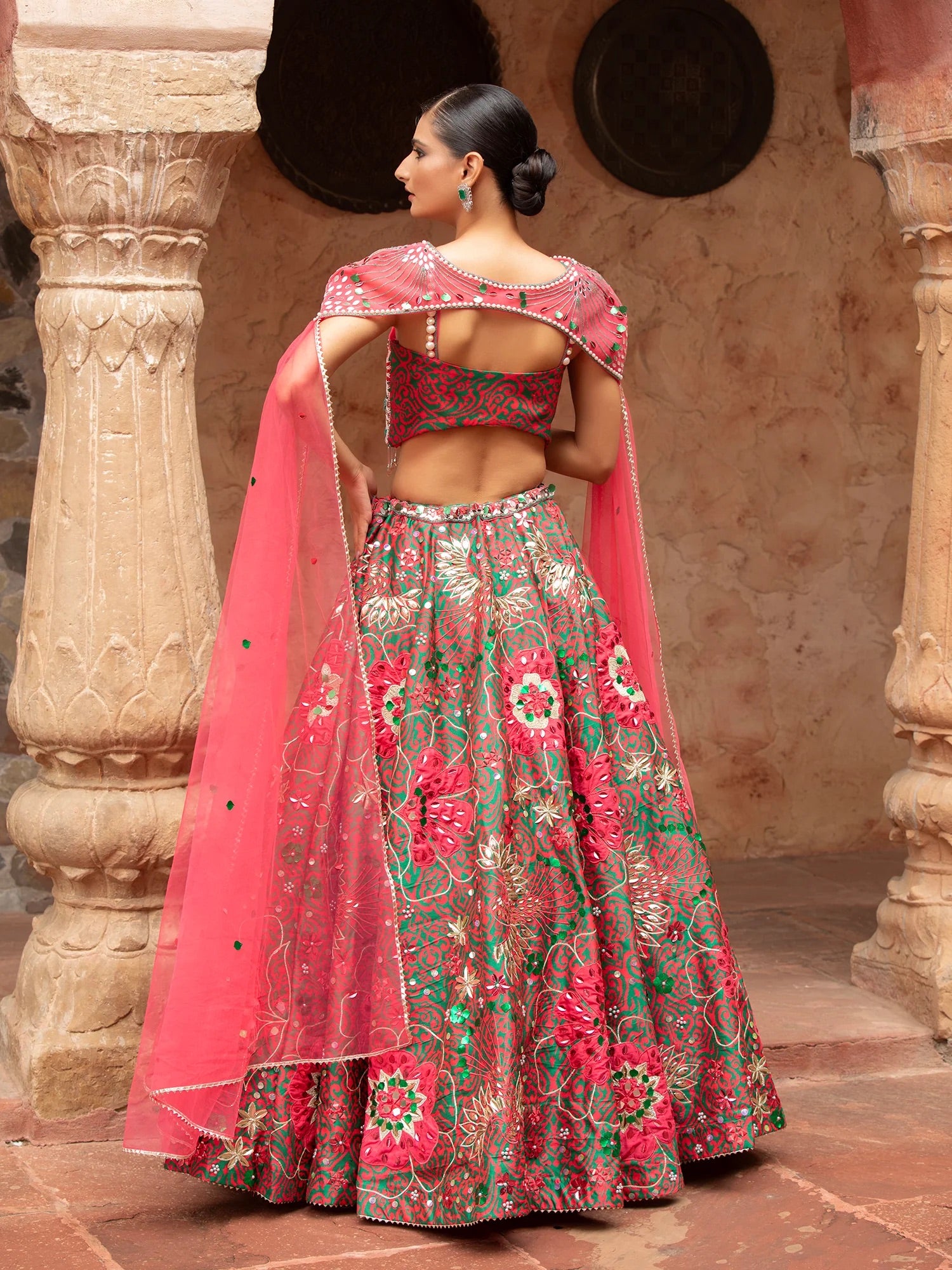 Crimson Bloom Lehenga