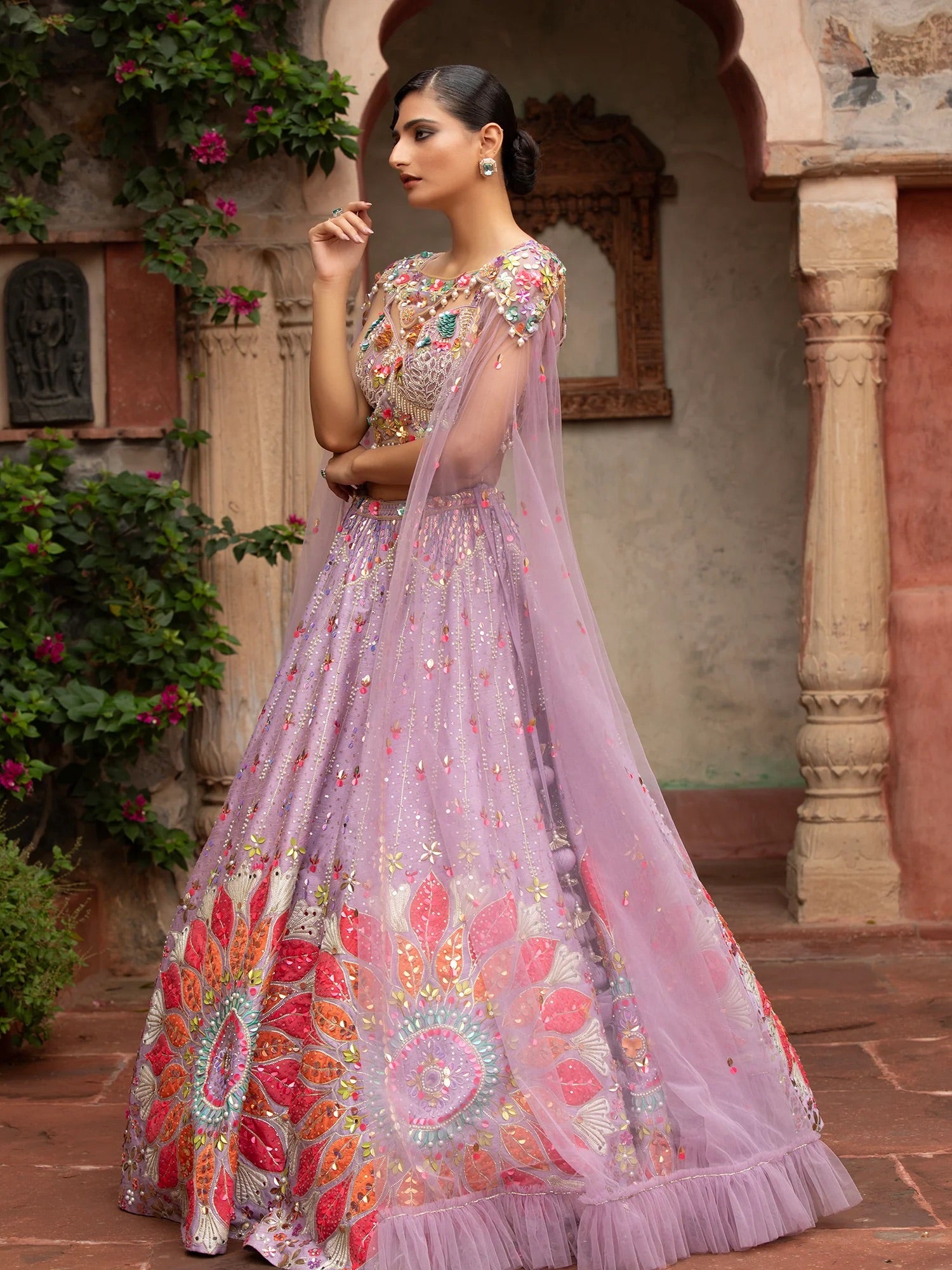 Lilac Radiance Lehenga