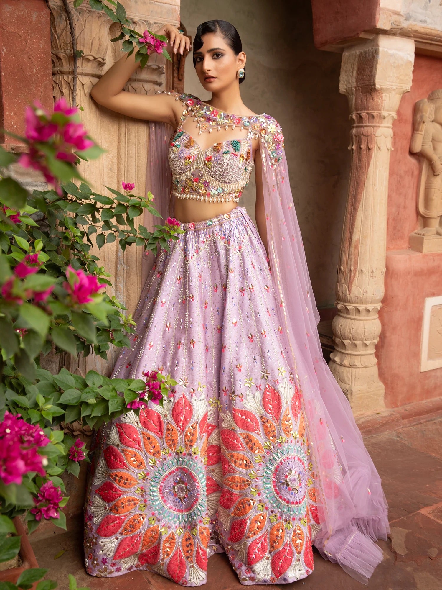 Lilac Radiance Lehenga