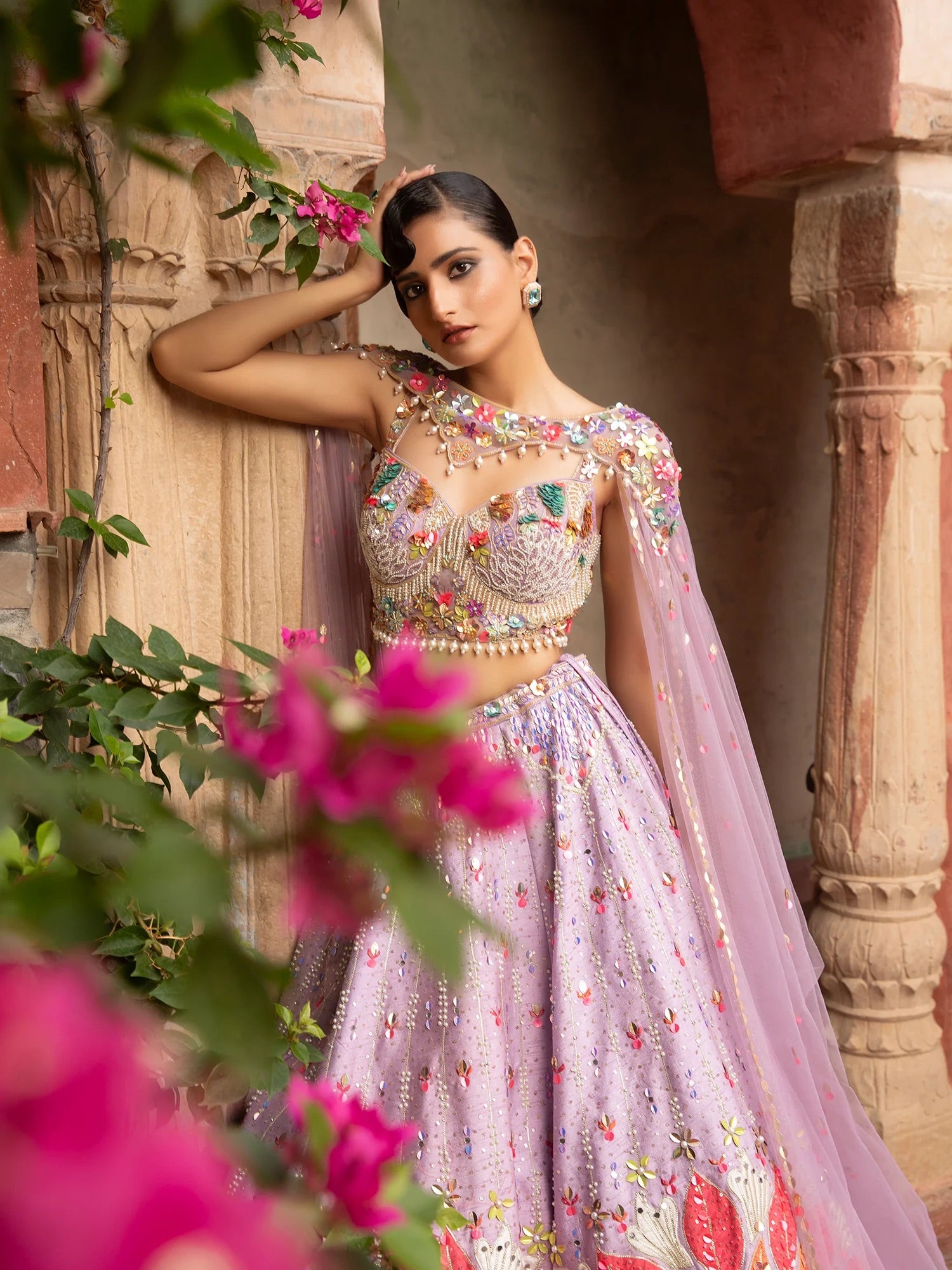 Lilac Radiance Lehenga