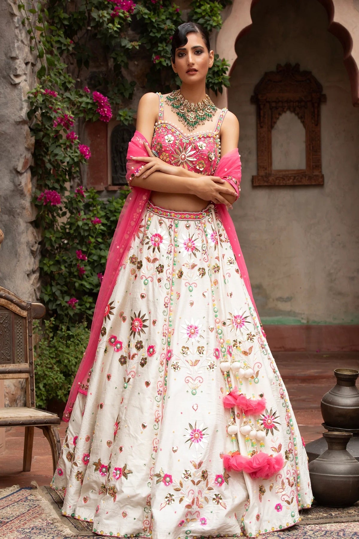 Rosé Garden Lehenga