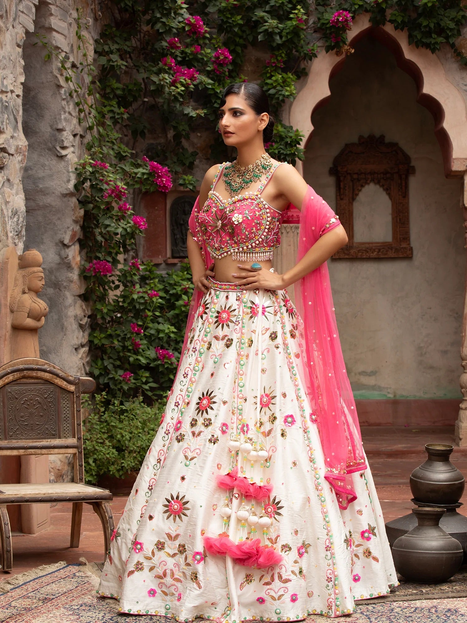 Rosé Garden Lehenga