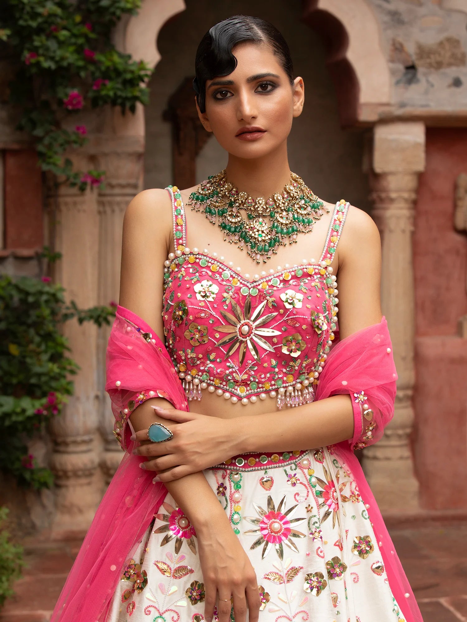 Rosé Garden Lehenga
