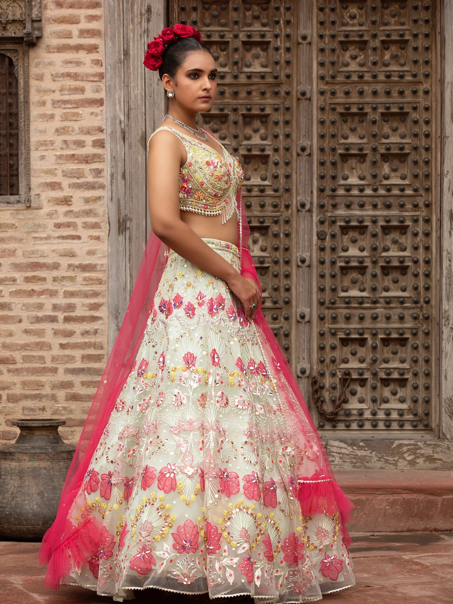 Blossom Pearl Lehenga