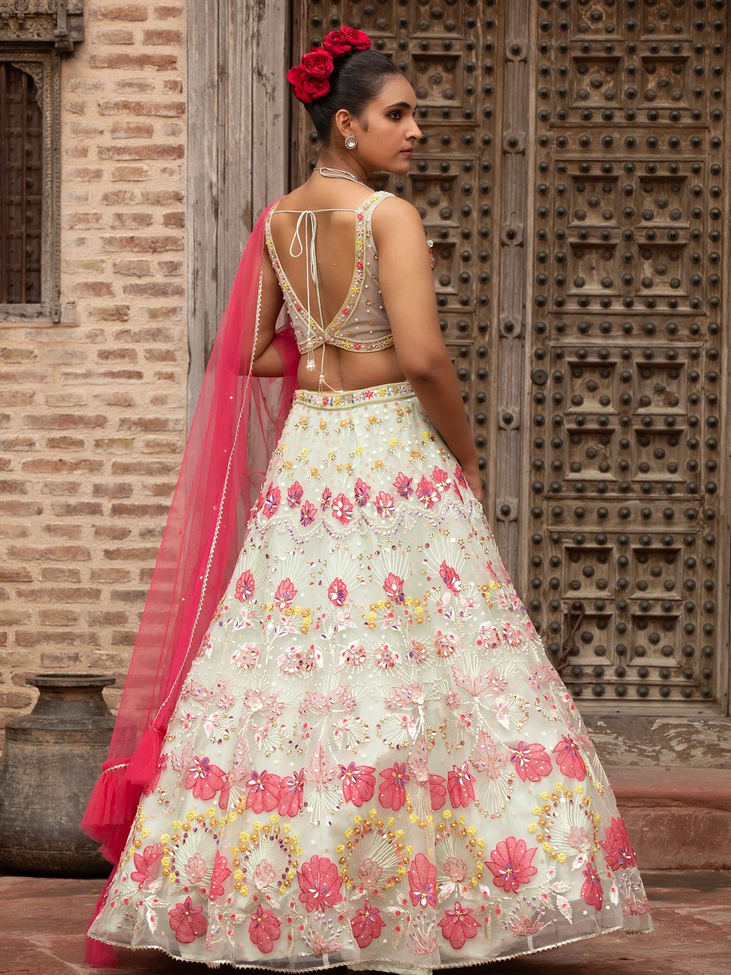 Blossom Pearl Lehenga