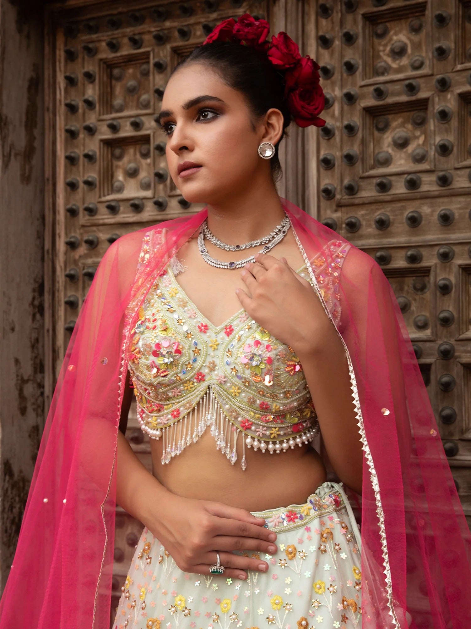 Blossom Pearl Lehenga