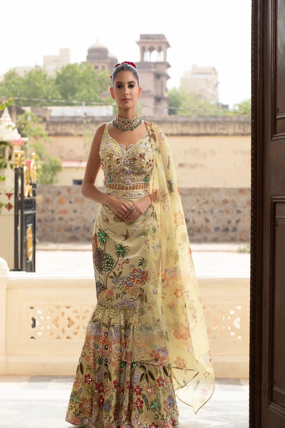 Gardenia Embellished Mermaid Set