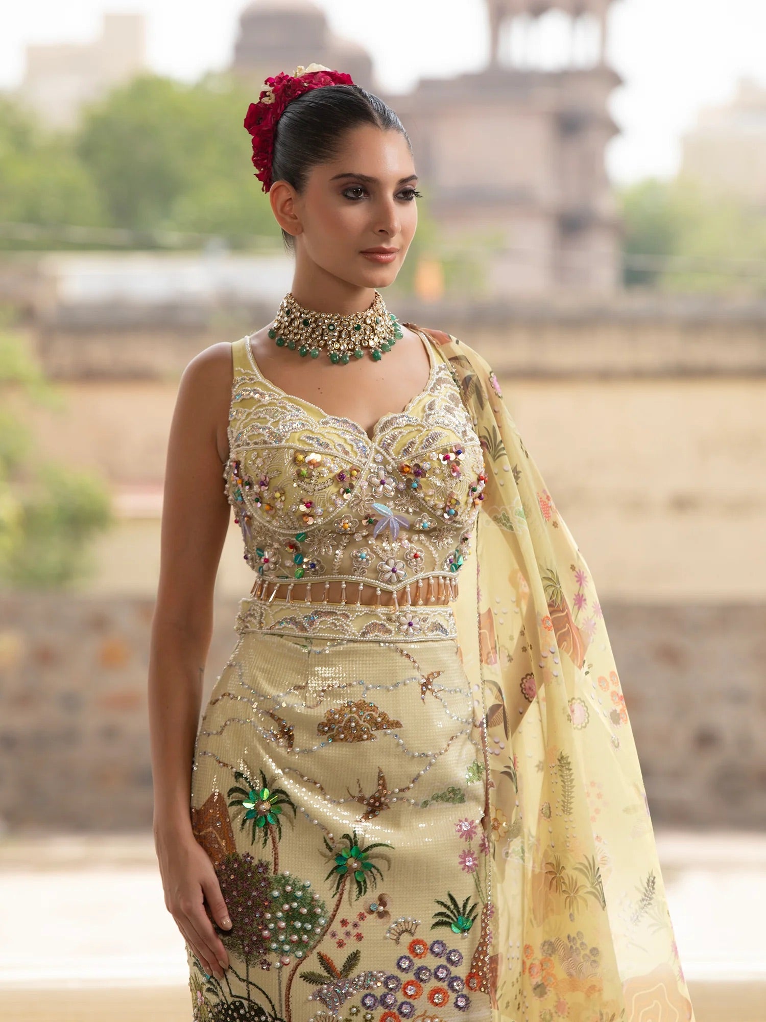 Gardenia Embellished Mermaid Set