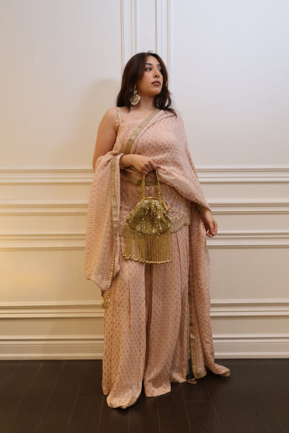 Rosé Zari Sharara Set