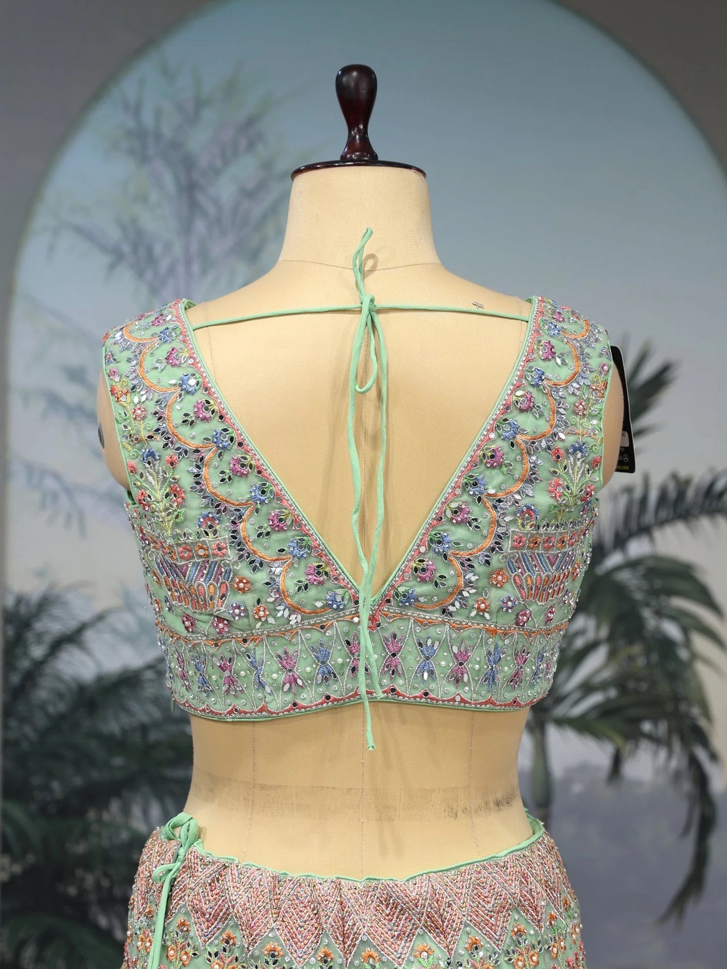 Mint Garden Reverie Lehenga