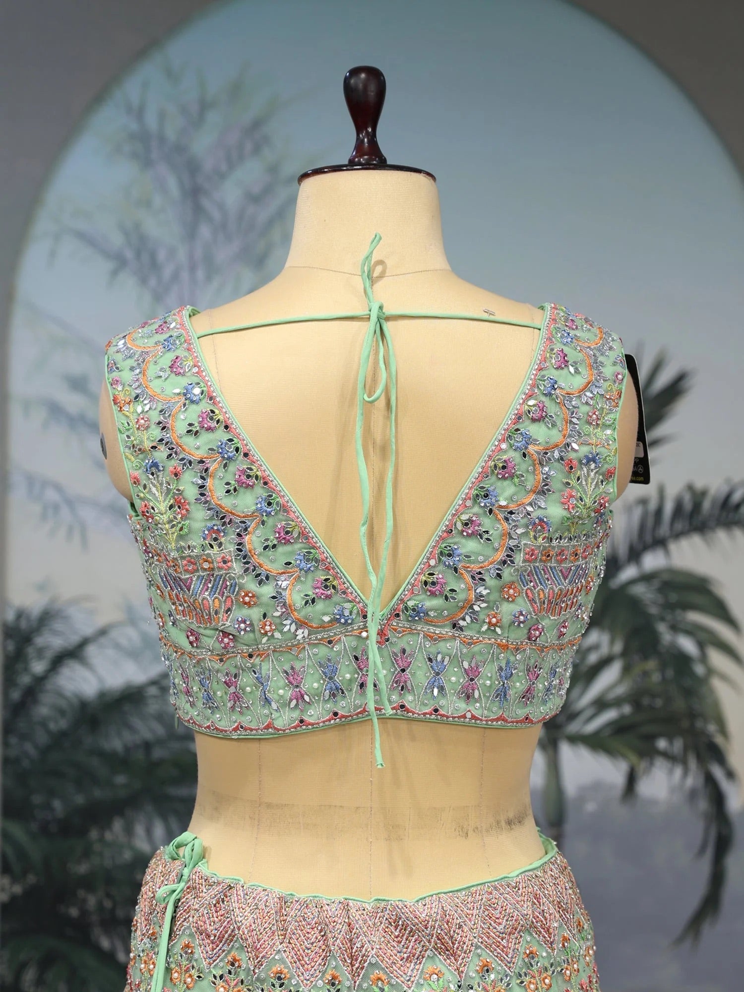 Mint Garden Reverie Lehenga