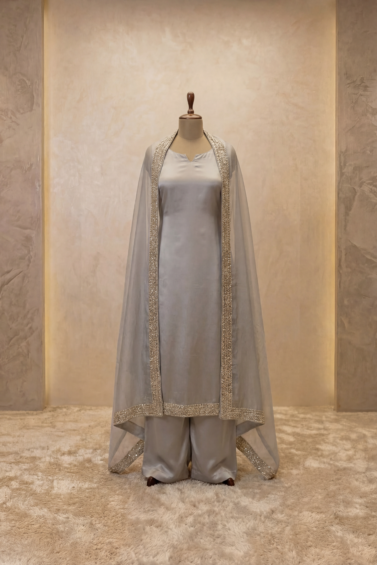 Silver Mist Kurta Set