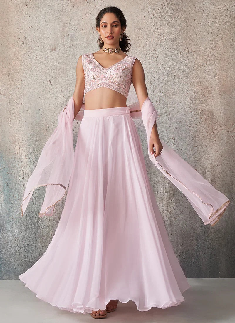 Blush Éclat Lehenga Set