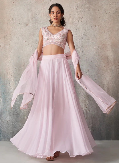 Blush Éclat Lehenga Set