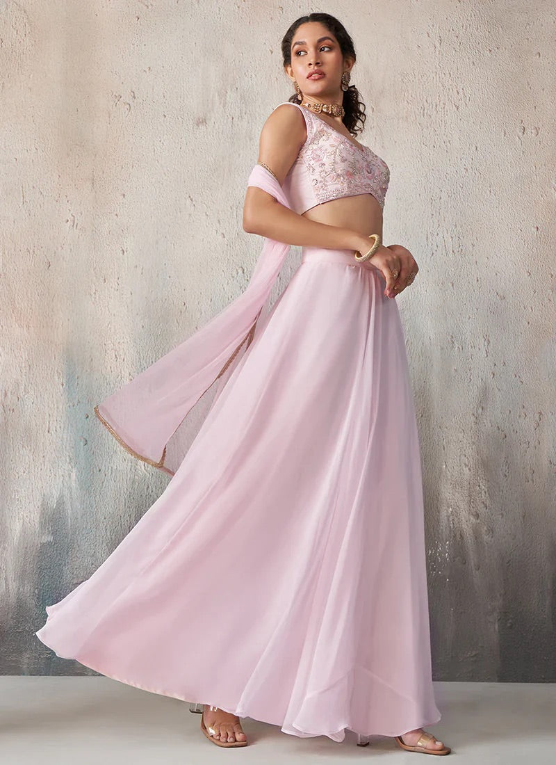 Blush Éclat Lehenga Set