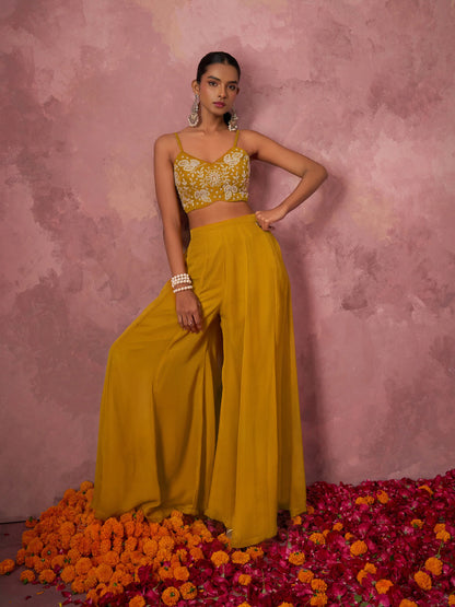 Mustard Cascade Cape Set