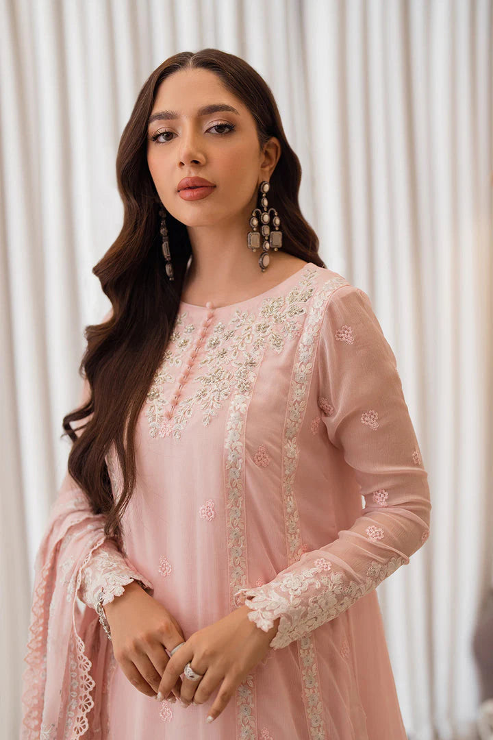 Baby Pink Embroidered Suit - Dorie