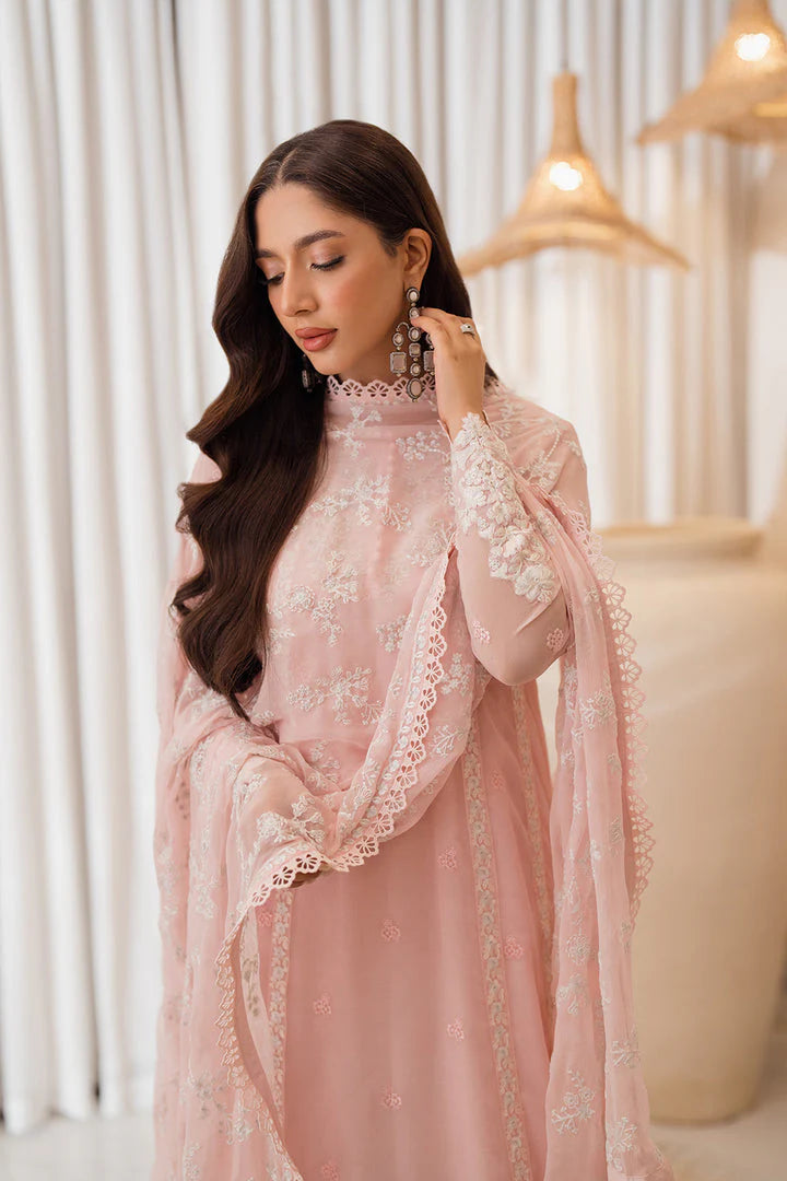 Baby Pink Embroidered Suit - Dorie
