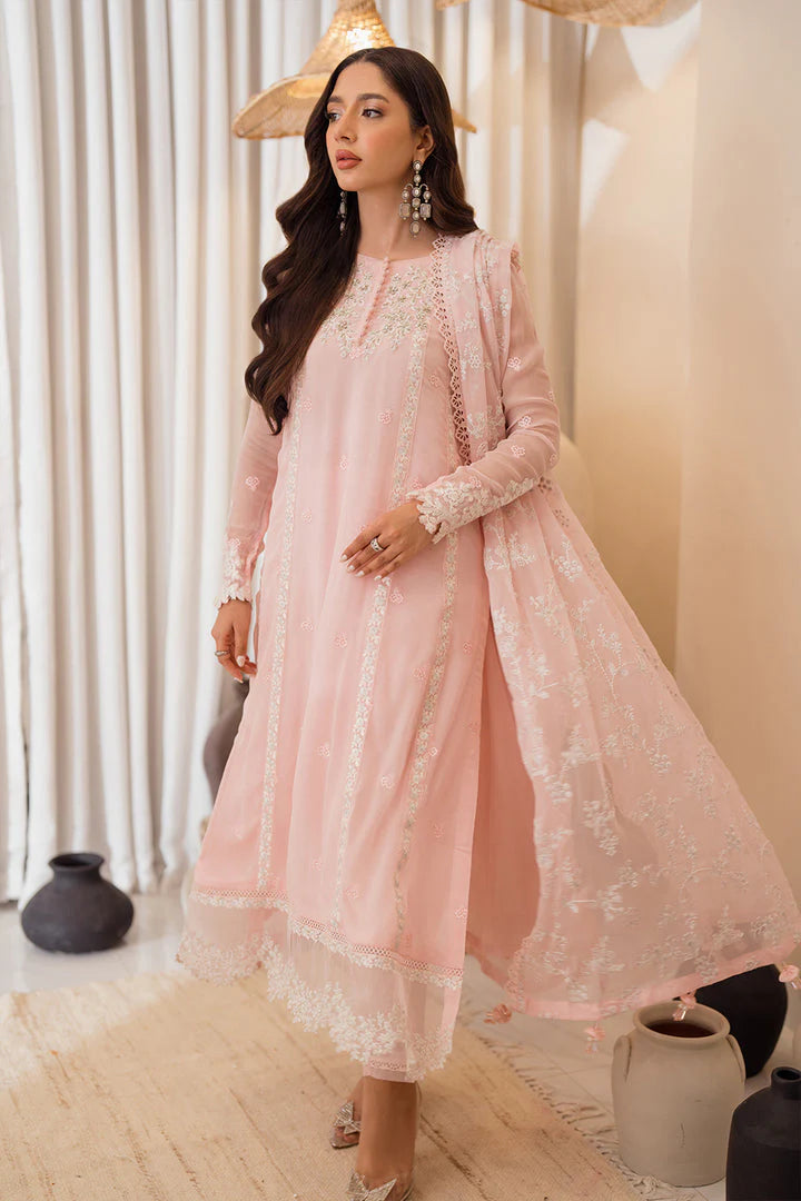 Baby Pink Embroidered Suit - Dorie