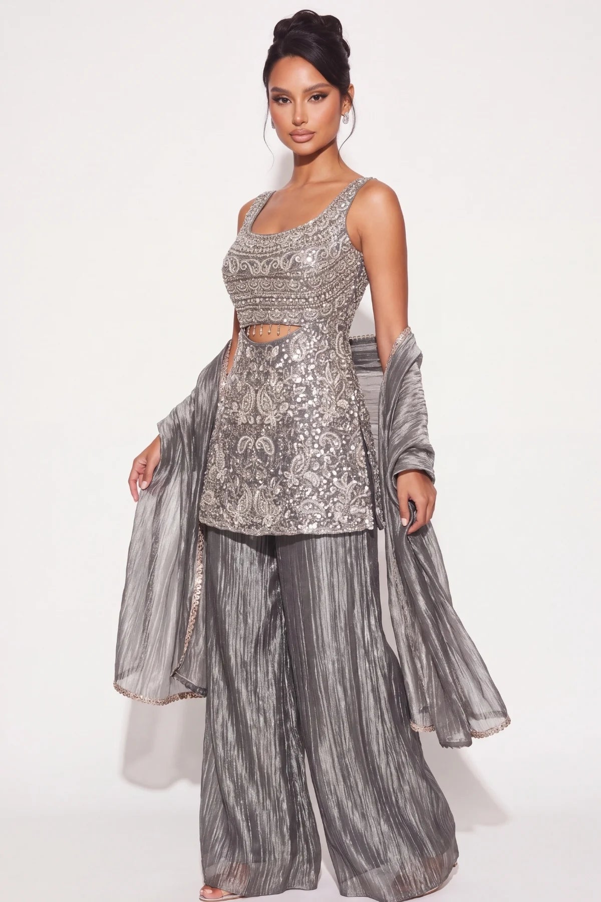 Étain Palazzo Suit Set