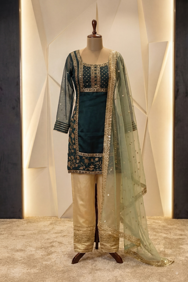 Emerald Zari Suit Set