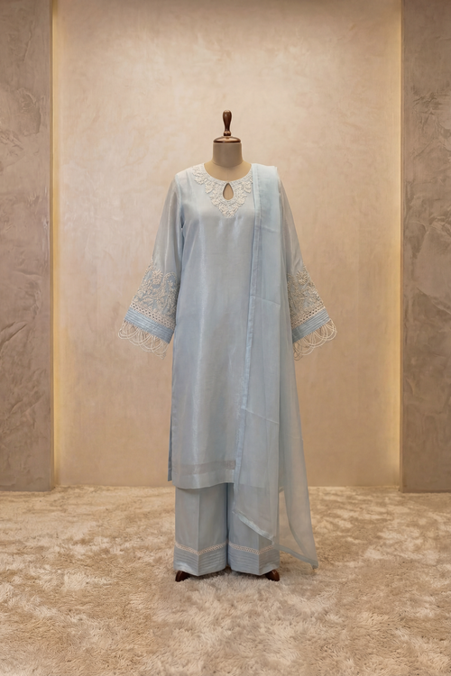 Celeste Whisper Kurta Palazzo Set