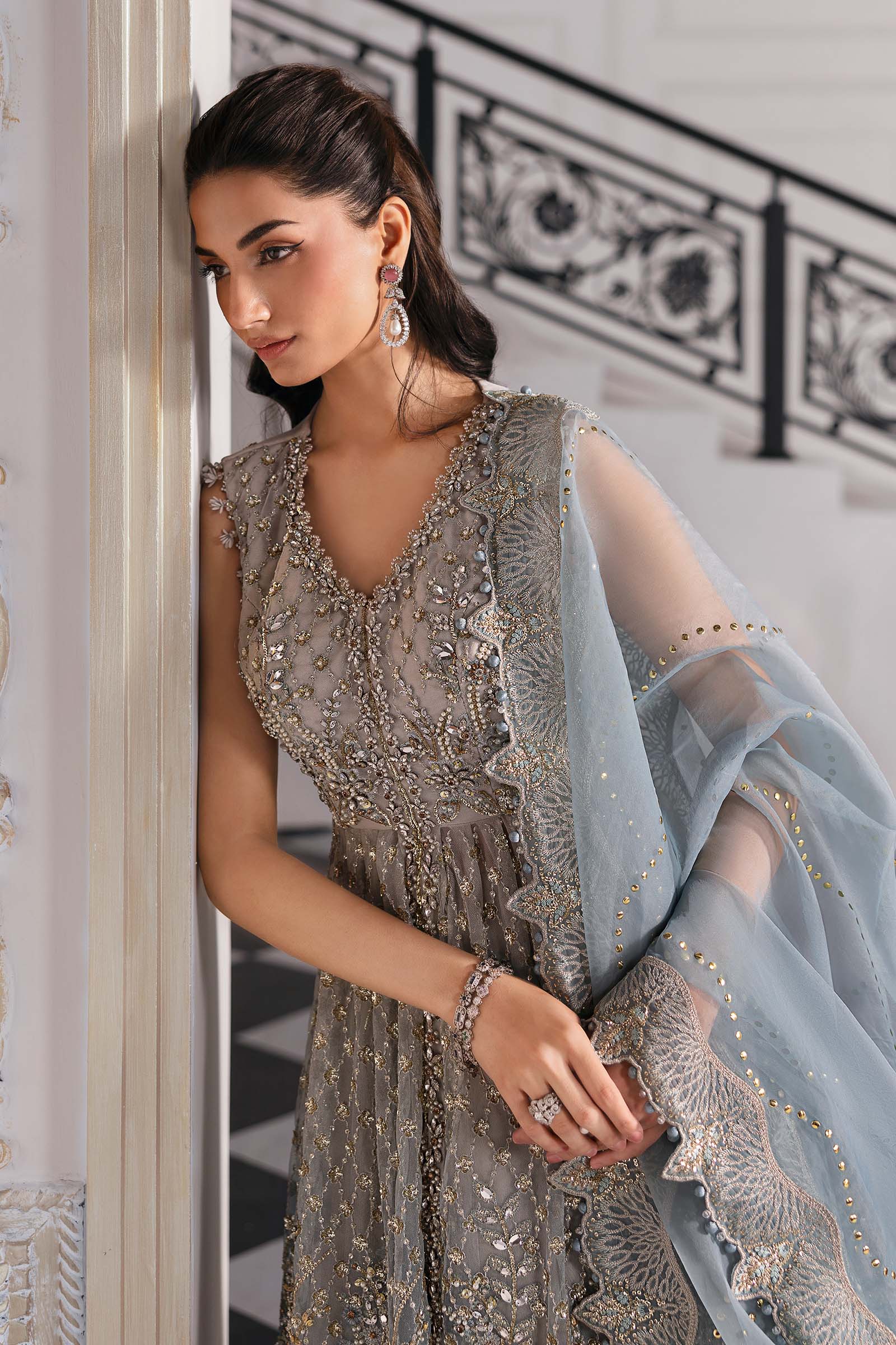 Short Blue Gown