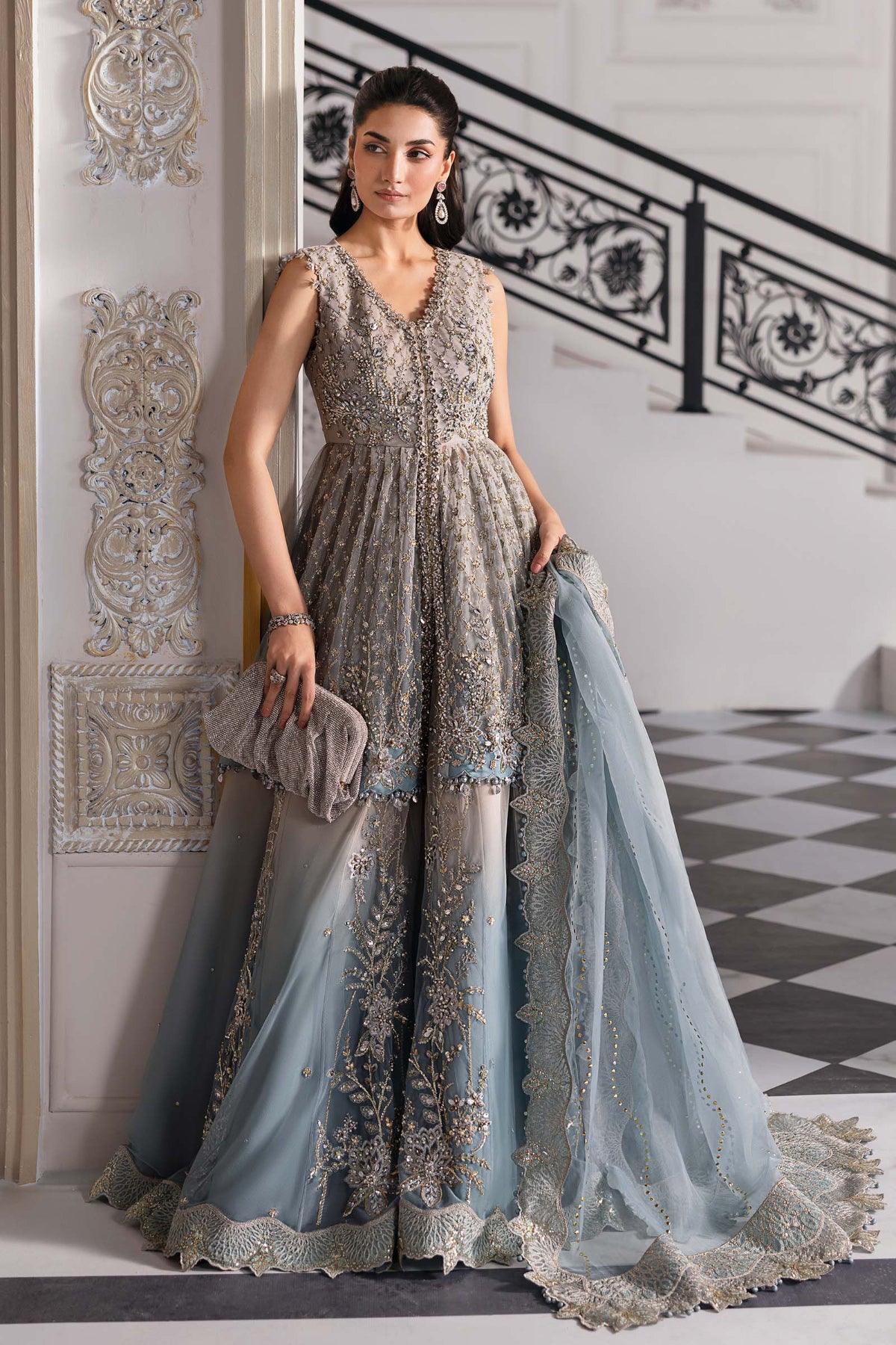 Short Blue Gown
