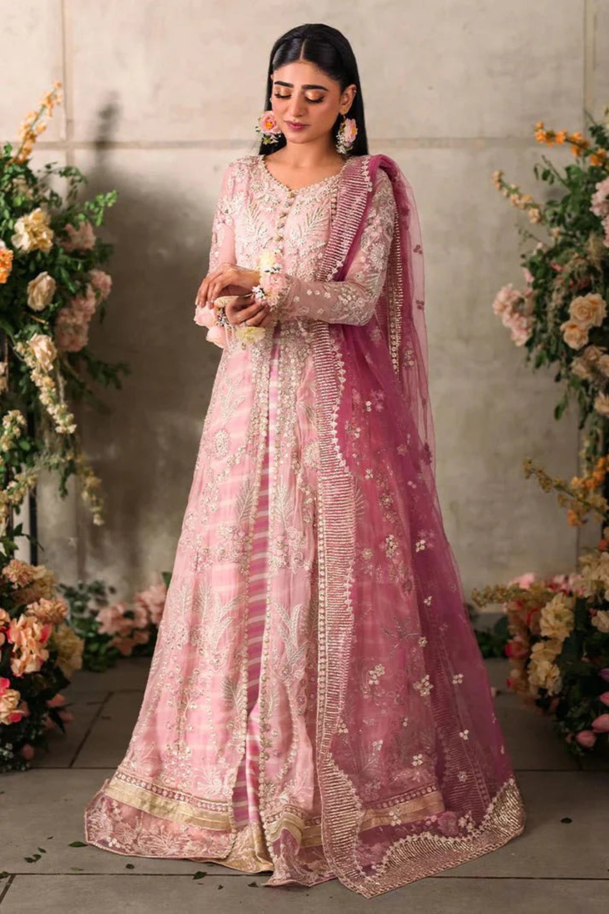 Pink Anarkali Gown - Dorie