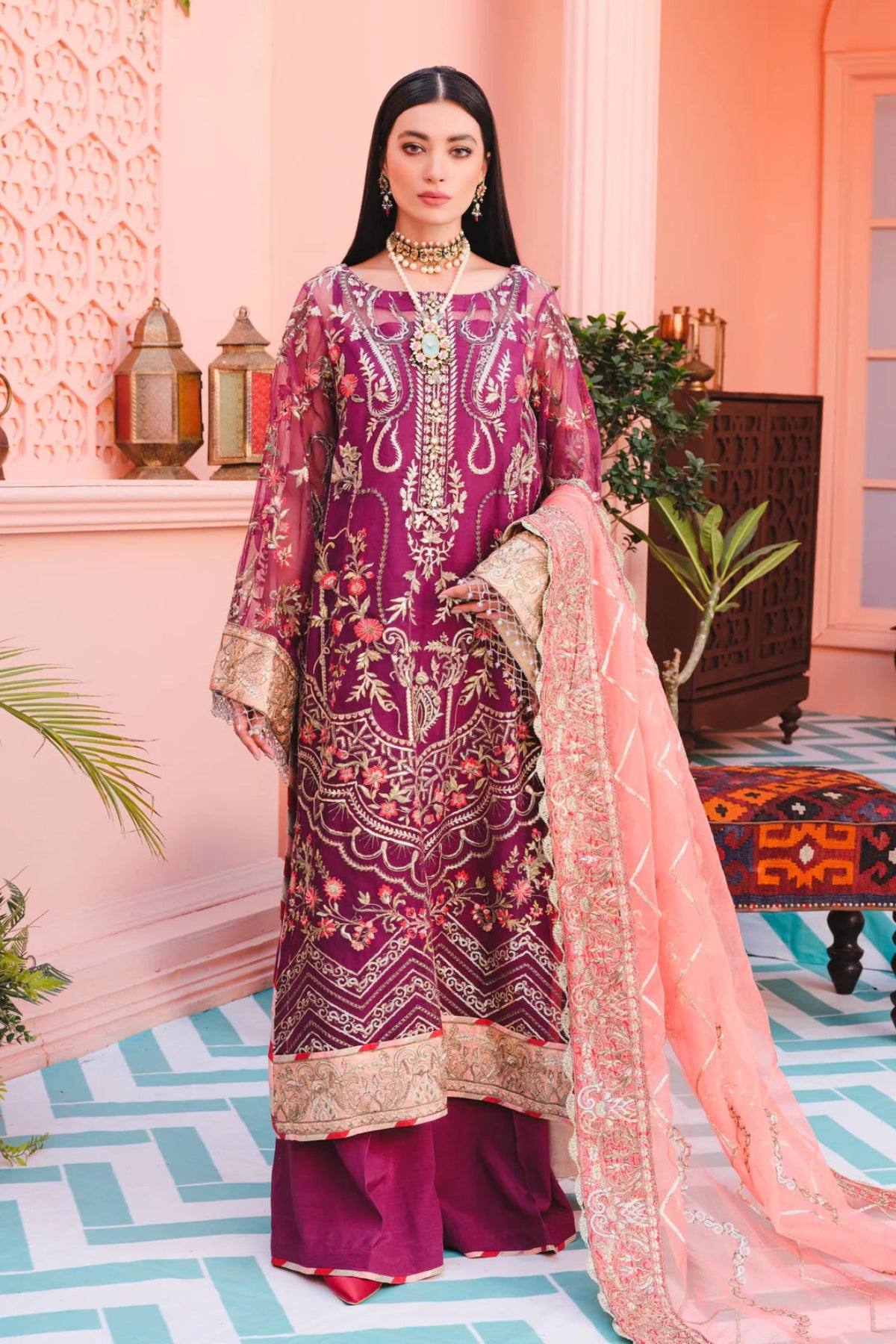 Magenta Suit - Dorie