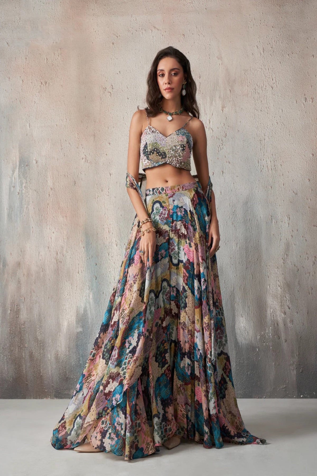 Maraya Mosaic Lehenga Set
