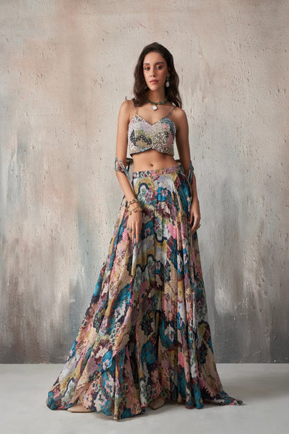 Maraya Mosaic Lehenga Set