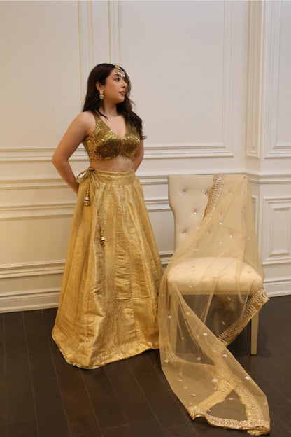 Sunehri Lehenga Set