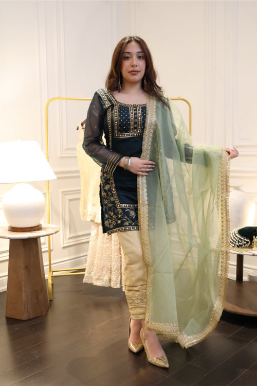 Emerald Zari Suit Set